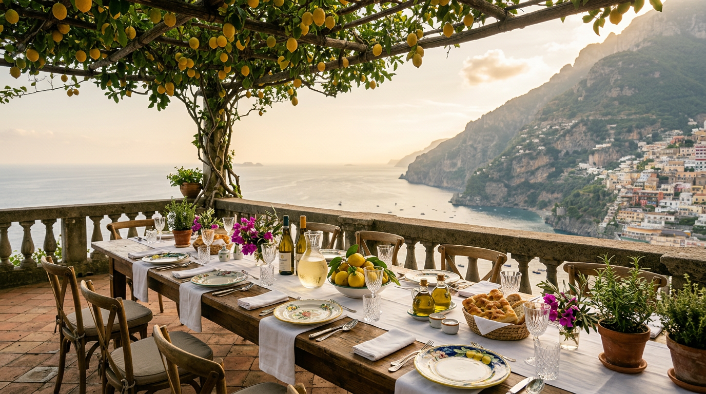 Amalfi in October, When the Lemons Come Down