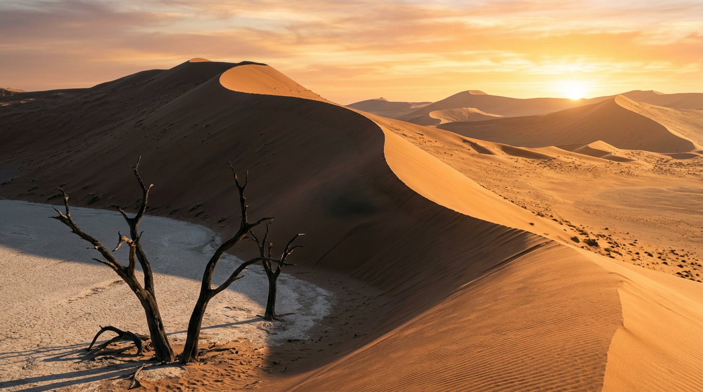 Where the Dunes Turn Apricot